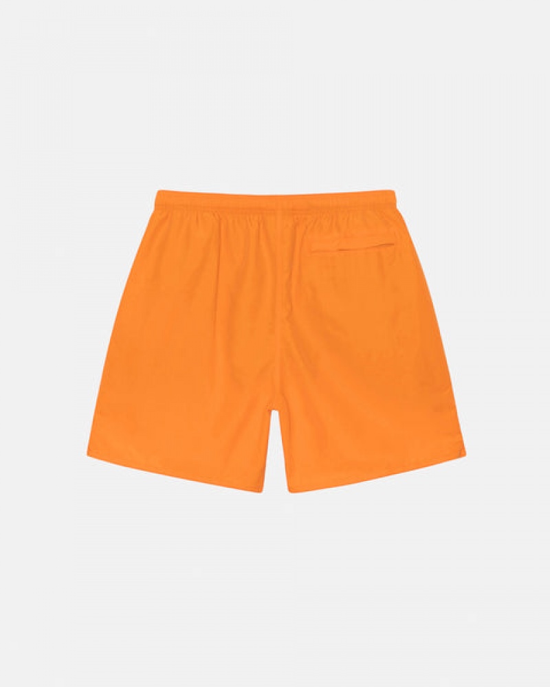 Orange Men's Stussy Water Short Big Basic Shorts Philippines | EBK-9640