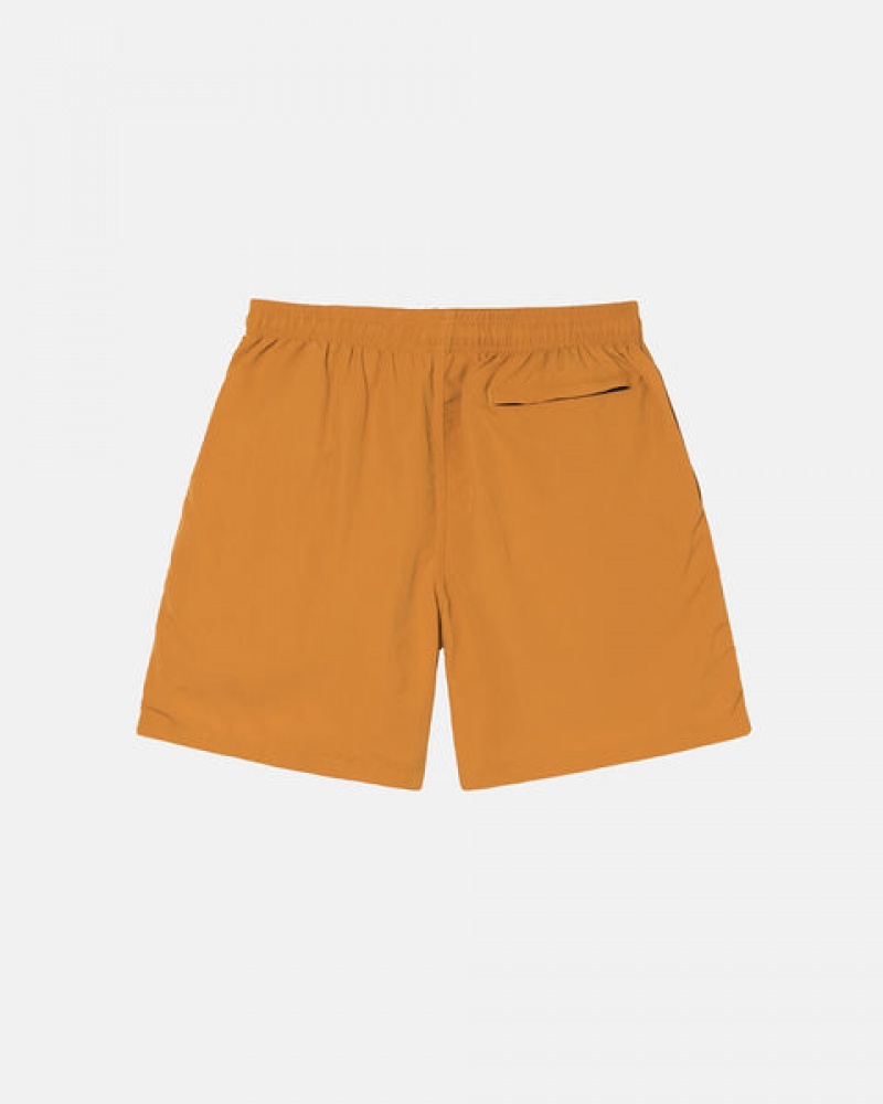 Orange Women's Stussy Curly S Water Short Swimwear Philippines | BON-8341