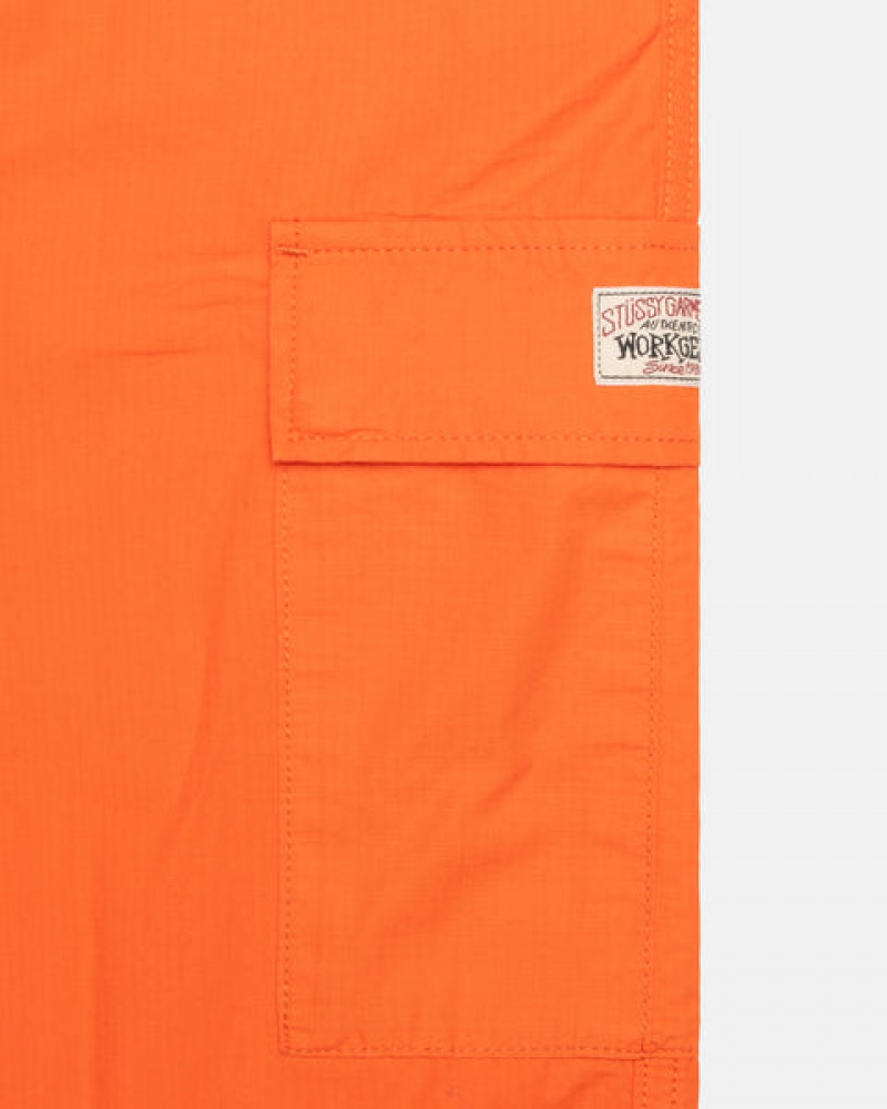 Orange Women's Stussy Ripstop Cargo Beach Pants Philippines | VOZ-6568