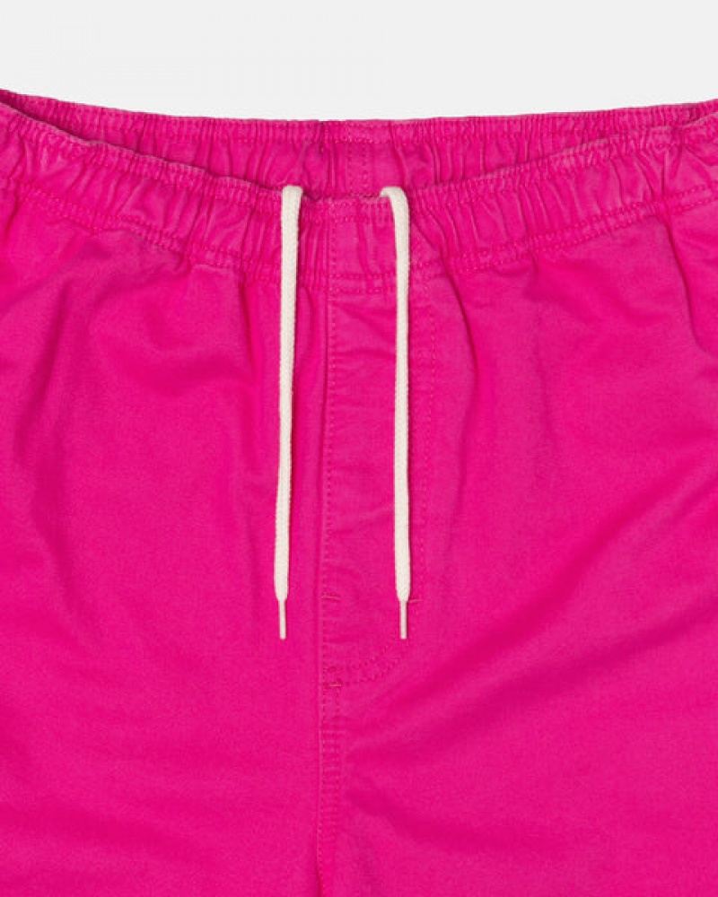 Pink Men's Stussy Brushed Beach Pants Philippines | UDY-0670