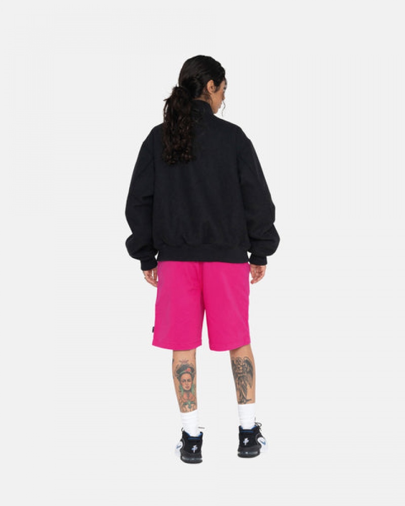 Pink Men's Stussy Brushed Beach Shorts Philippines | CNC-6878