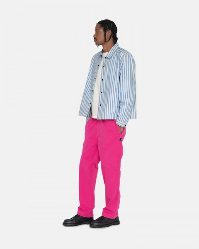 Pink Women's Stussy Brushed Beach Pants Philippines | WVZ-7774