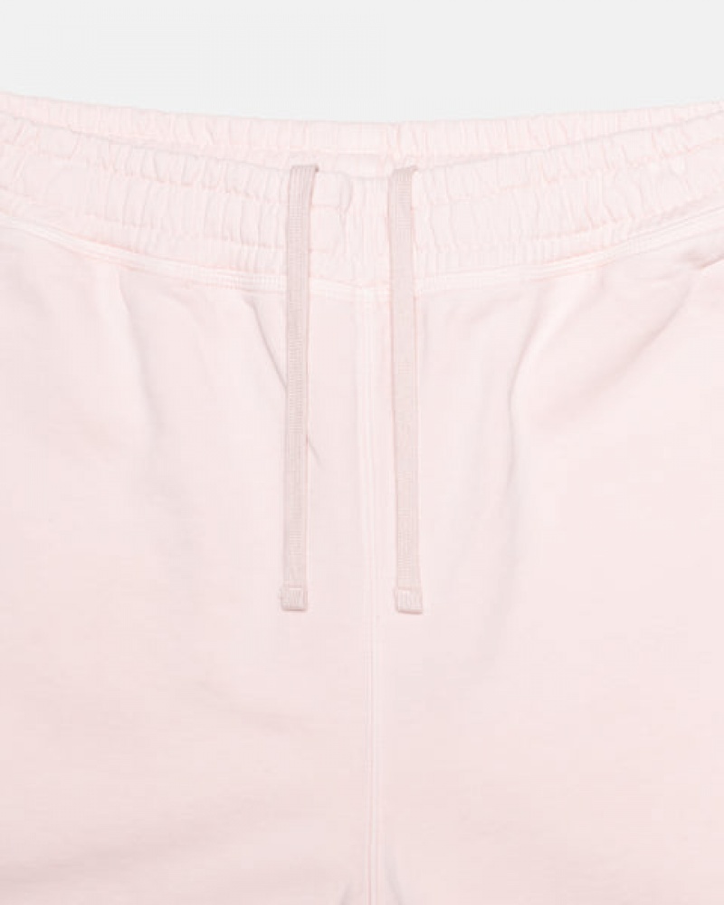 Pink Women's Stussy Overdyed Stock Logo Shorts Philippines | ASC-0322