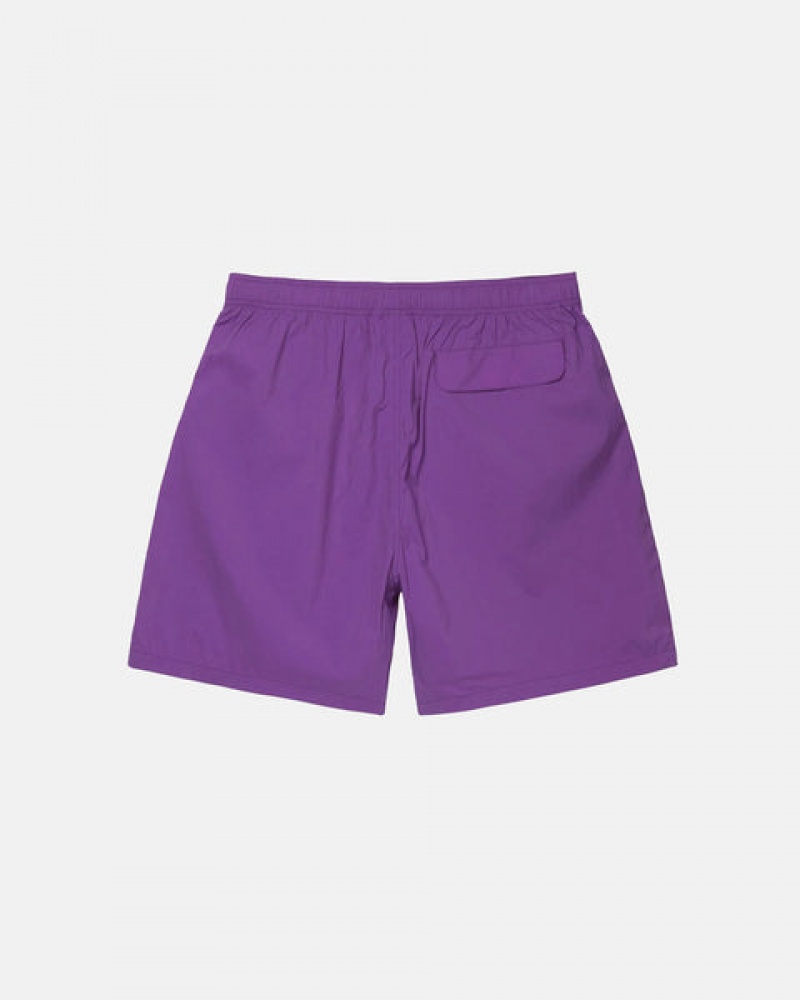 Purple Men's Stussy Big Stock Nylon Shorts Philippines | YMT-2689