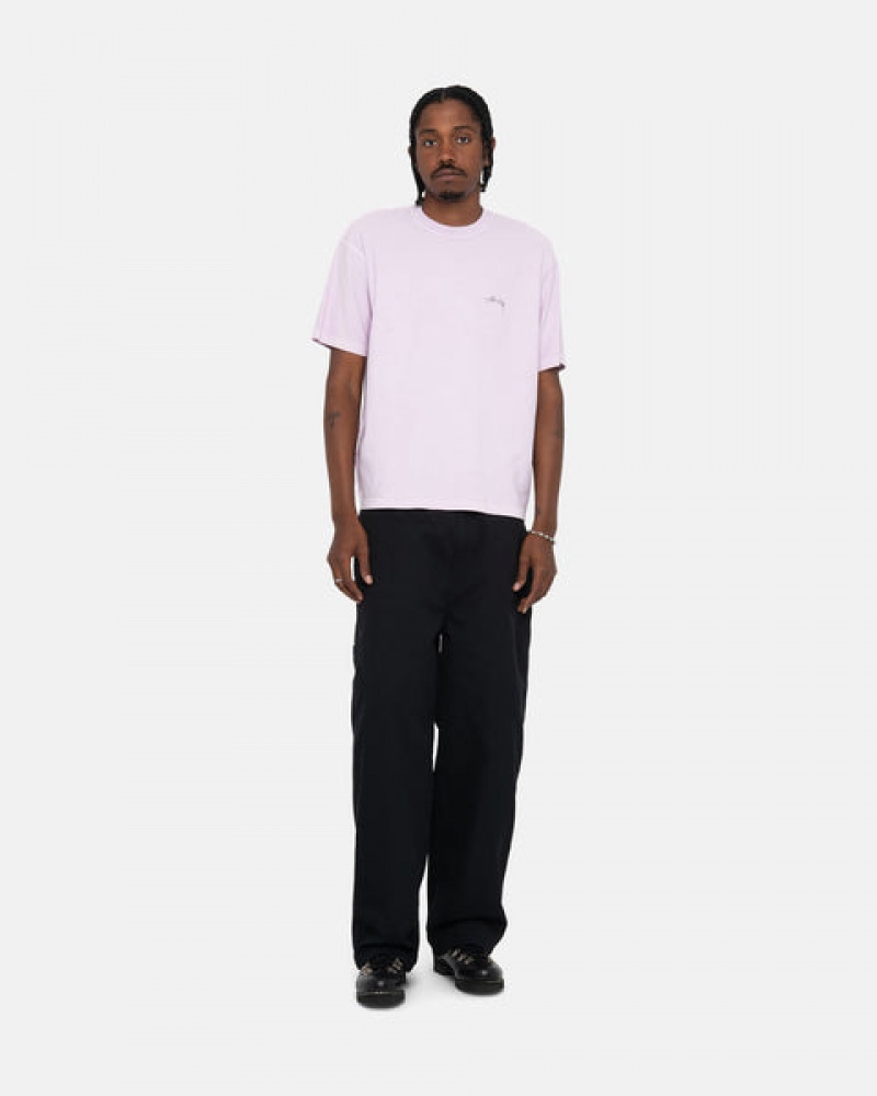 Purple Men's Stussy Pig. Dyed Inside Out Crew Tops Philippines | DZO-1648