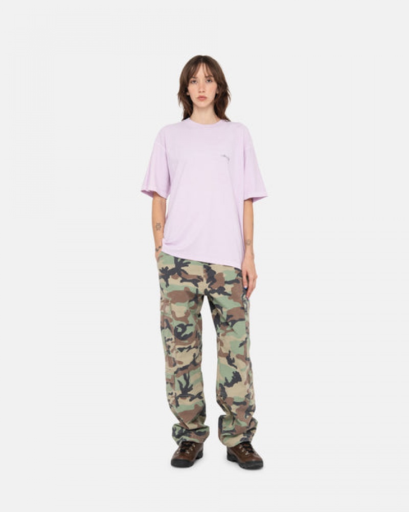 Purple Men's Stussy Pig. Dyed Inside Out Crew Tops Philippines | DZO-1648