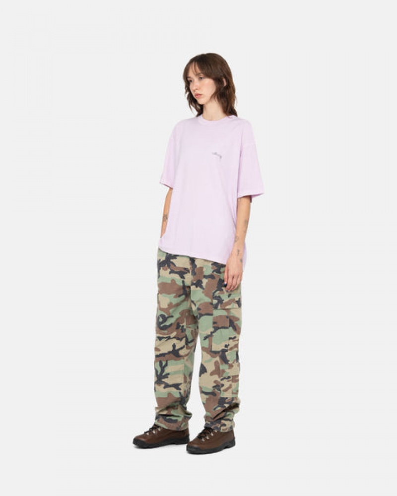 Purple Men's Stussy Pig. Dyed Inside Out Crew Tops Philippines | DZO-1648