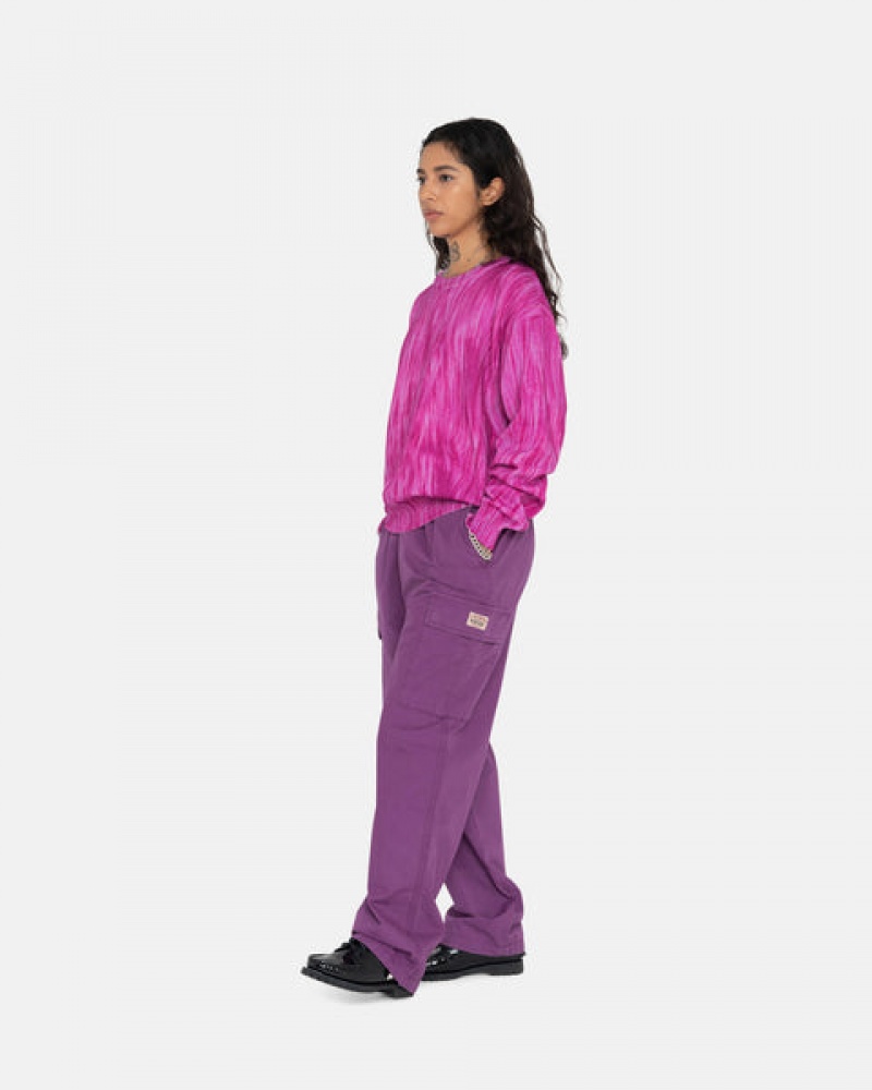 Purple Men's Stussy Ripstop Cargo Beach Pants Philippines | KMM-2460