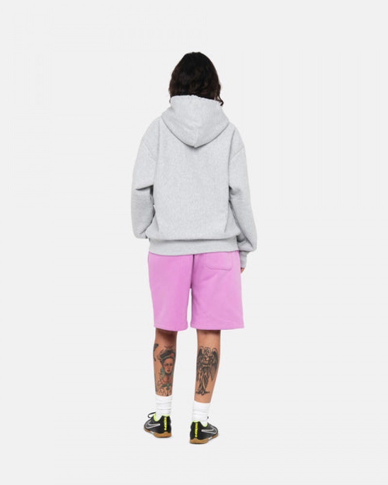 Purple Men's Stussy Stock Logo Sweatshorts Philippines | VSI-1586