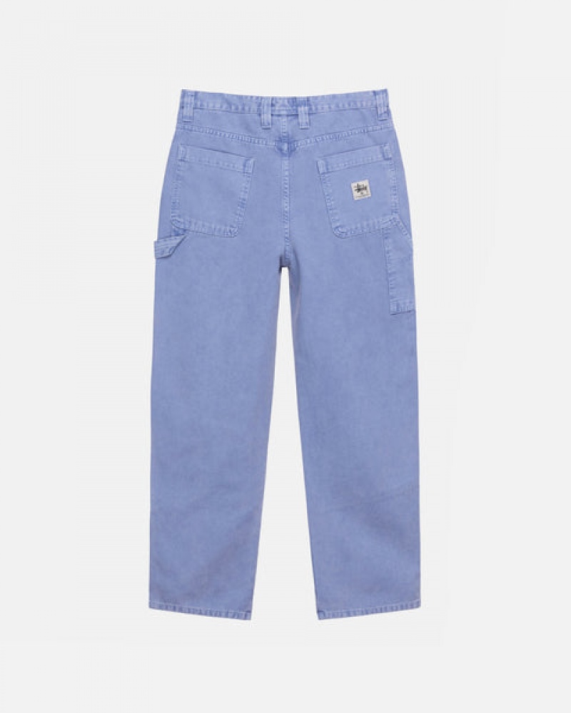 Purple Men's Stussy Work Pant Canvas Pants Philippines | RUA-1302