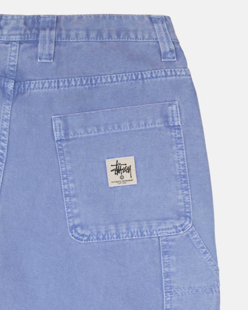 Purple Men's Stussy Work Pant Canvas Pants Philippines | RUA-1302