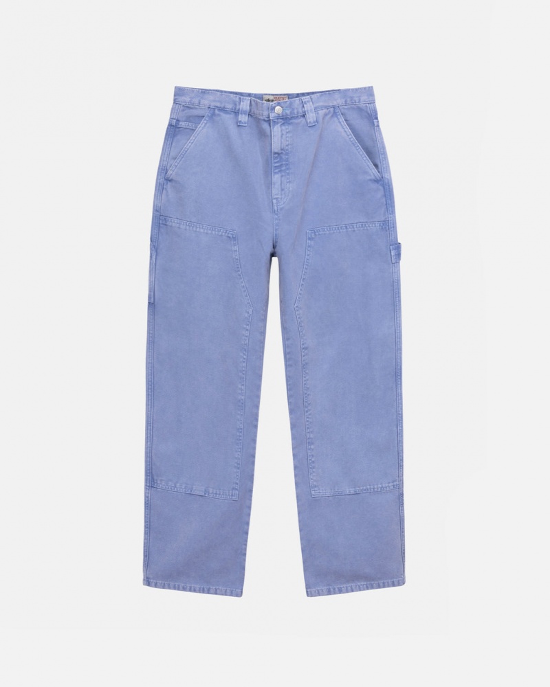 Purple Men\'s Stussy Work Pant Canvas Pants Philippines | RUA-1302