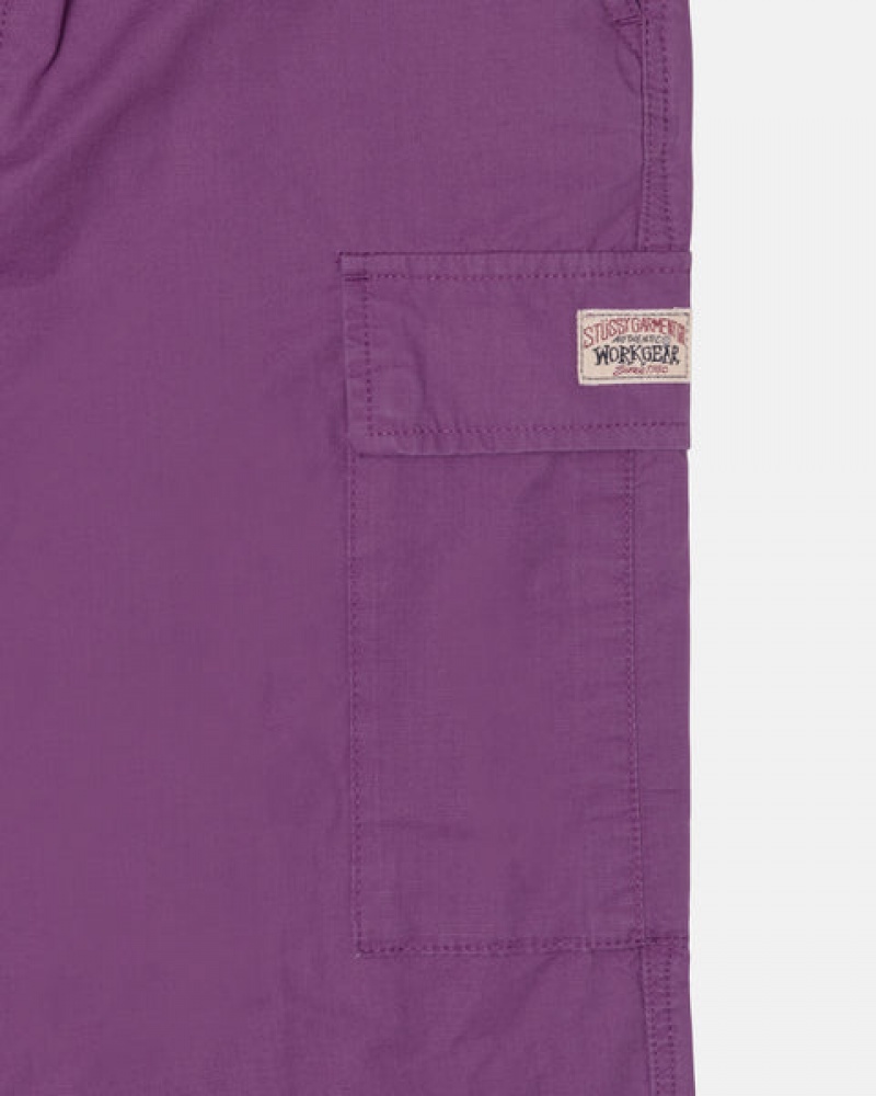 Purple Women's Stussy Ripstop Cargo Beach Pants Philippines | NNW-3932