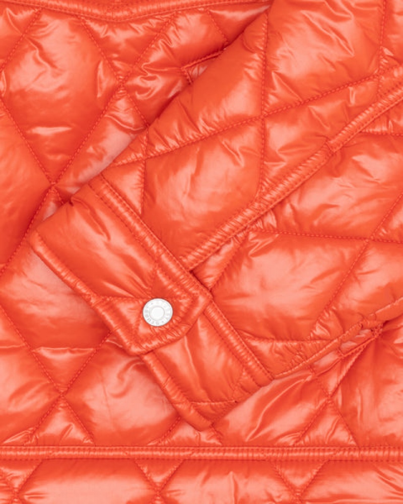 Red Men's Stussy Ranch Jacket Quilted Nylon Jackets Philippines | BFU-9516