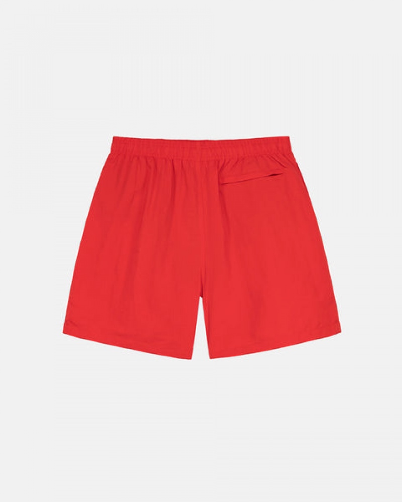 Red Men's Stussy Stock Water Short Swimwear Philippines | RDT-6754