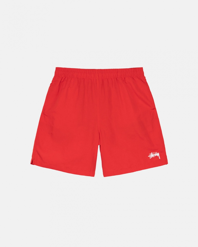 Red Men\'s Stussy Stock Water Short Swimwear Philippines | RDT-6754