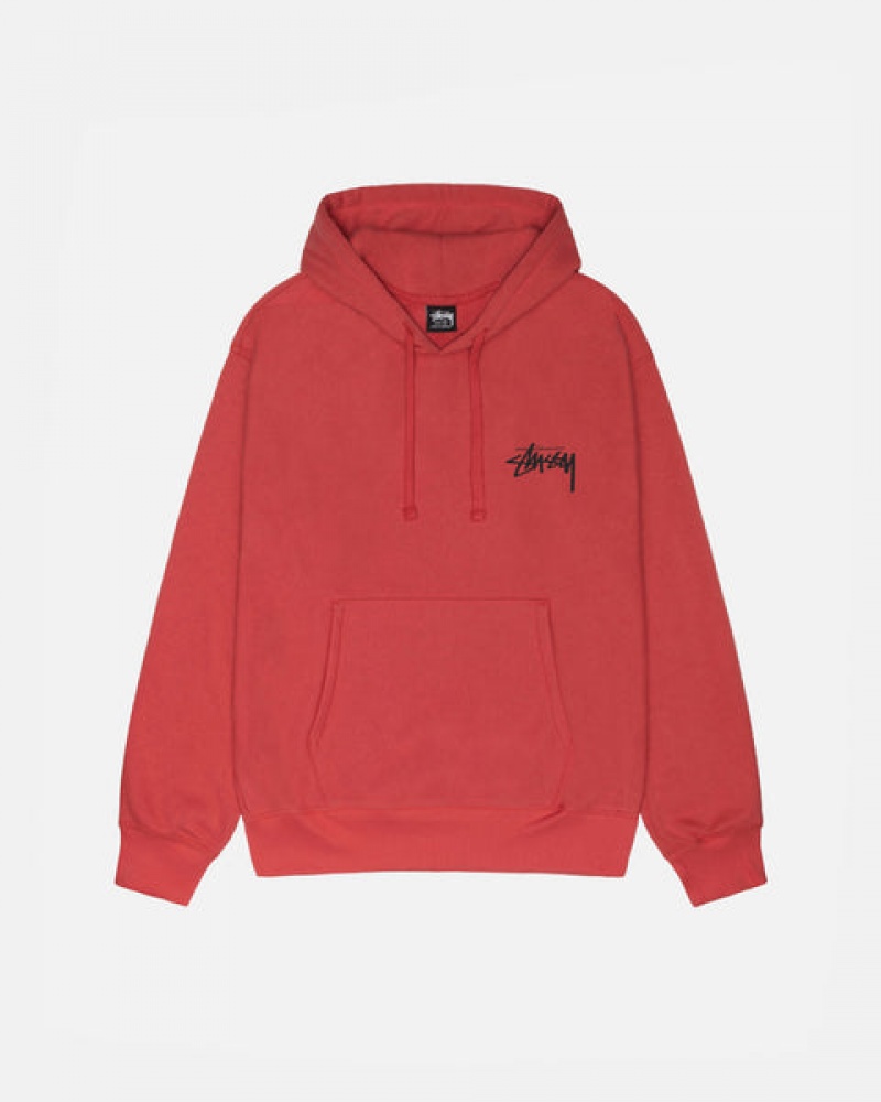 Red Women's Stussy Skate Tough Hoodie Philippines | CEB-9064