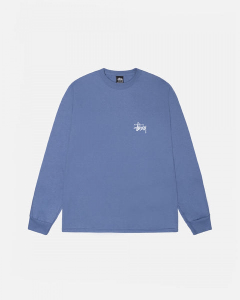 Royal Blue Women's Stussy Basic Stussy Ls Tees Philippines | ADX-8172