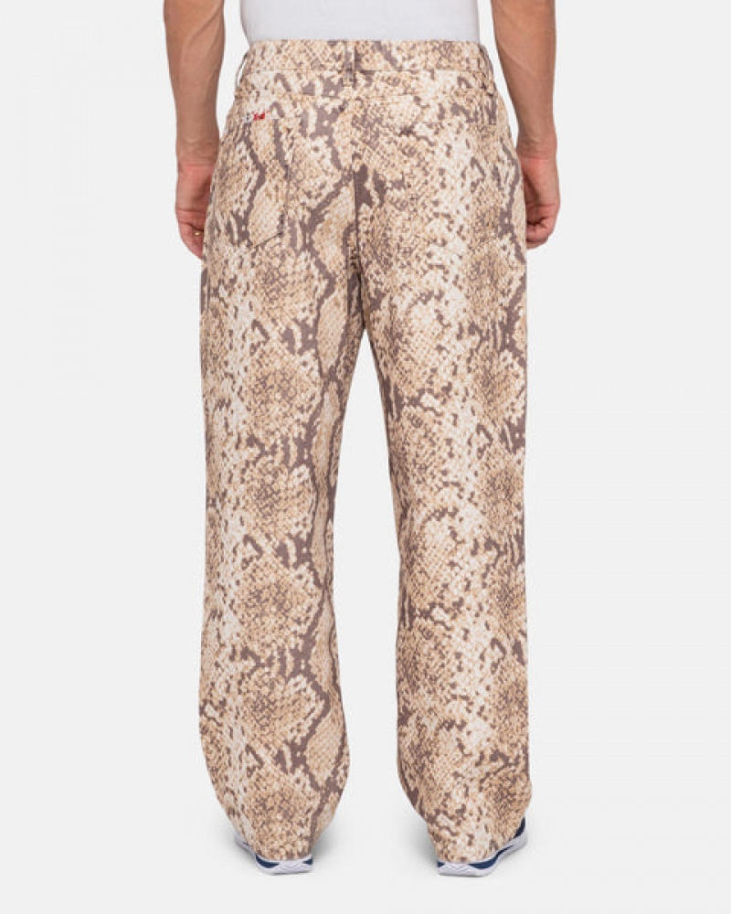 Snake Women's Stussy Big Ol' Jean Washed Canvas Pants Philippines | IED-3767