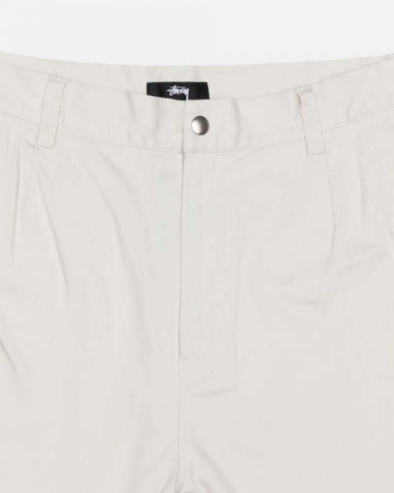 White Men's Stussy Workgear Trouser Twill Pants Philippines | WVA-8574