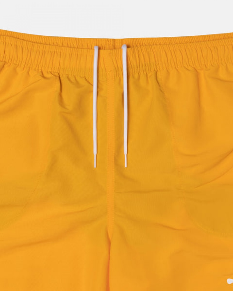 Yellow Men's Stussy Big Basic Water Short Swimwear Philippines | ECG-7500