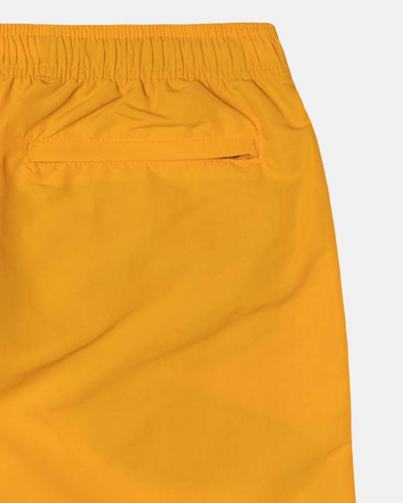 Yellow Men's Stussy Big Basic Water Short Swimwear Philippines | ECG-7500