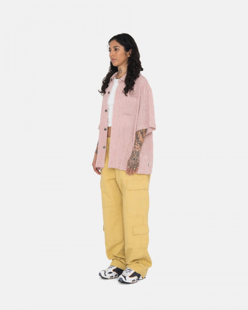 Yellow Men's Stussy Ripstop Surplus Cargo Pants Philippines | NTJ-0248