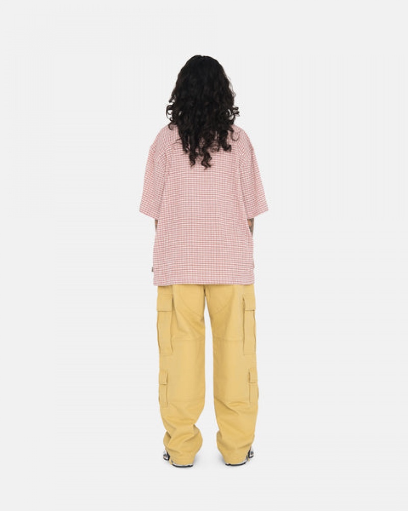 Yellow Men's Stussy Ripstop Surplus Cargo Pants Philippines | NTJ-0248