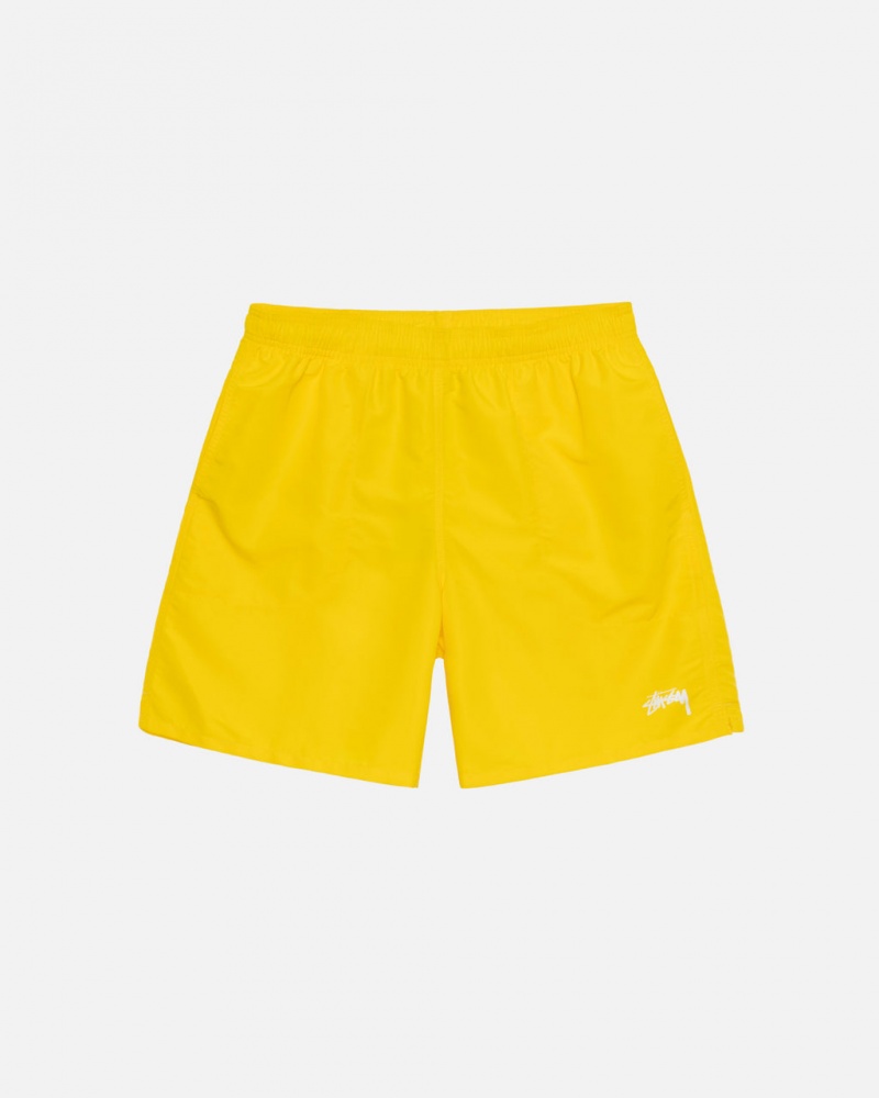 Yellow Men\'s Stussy Water Short Stock Shorts Philippines | AKZ-8498